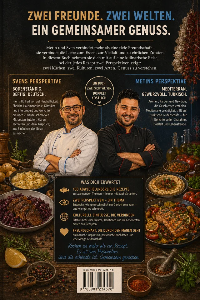 Rückseite: Kochen mit Metin & Sven